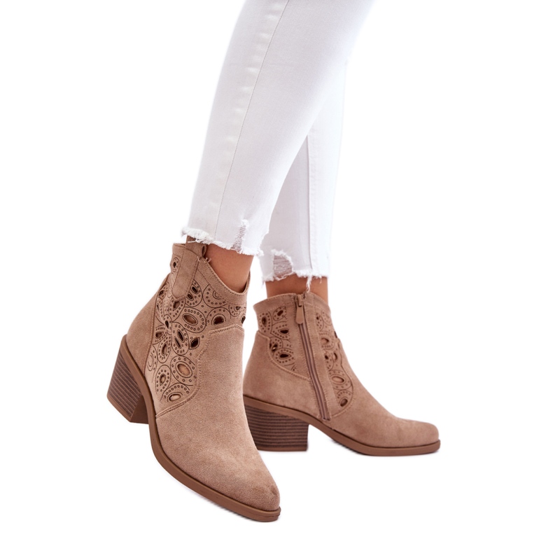 S. BARSKI S.Barski Bota cowboy calada beige