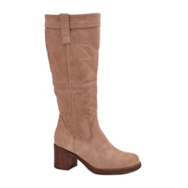 Step in style Botas Modelo Erisorae CHC321 Beige - Paso con estilo