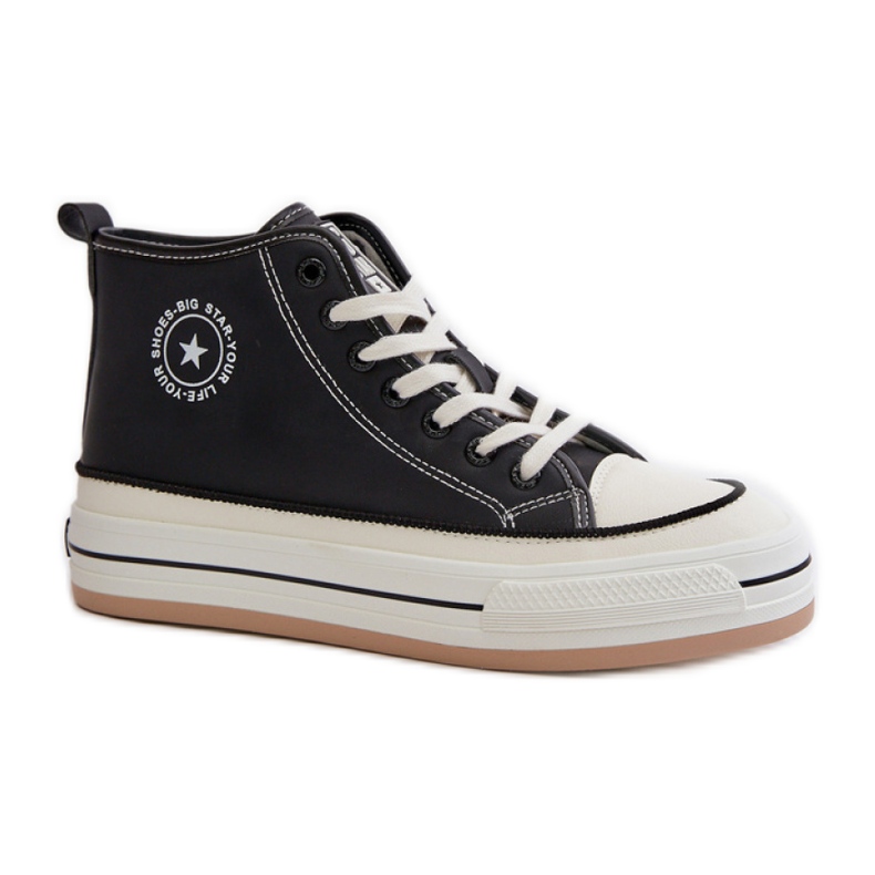 Zapatillas Big Star de piel negra negro
