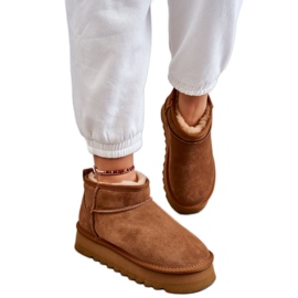 Botas de nieve mujer Ante Camel beige Botas de nieve mujer Ante Camel beige