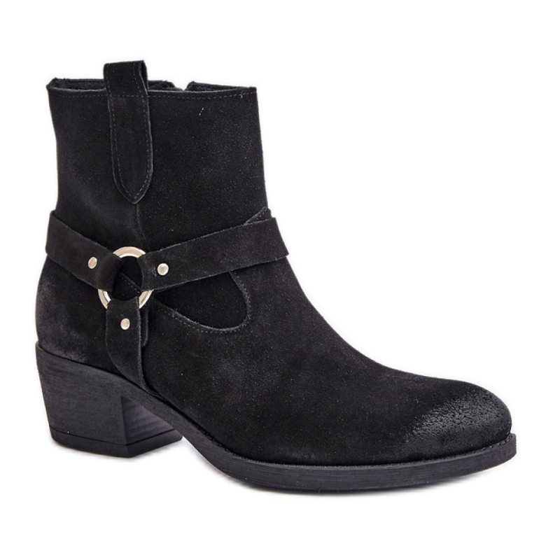 Botas de ante Modelo Zazoo Negro