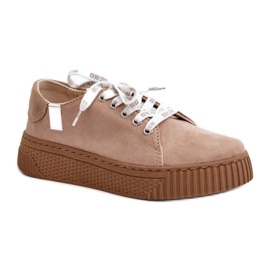 Zapatillas modelo Memory Foam System Big Star Beige Oscuro