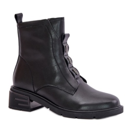 Evento Botines planos de mujer negro