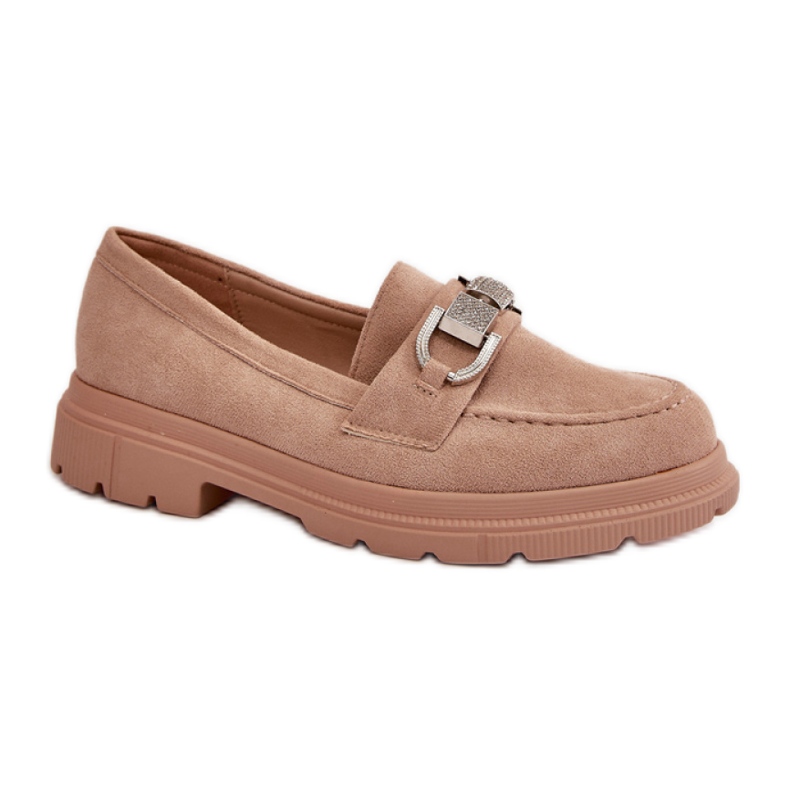 Mocasines de mujer con decoración 23003 beige