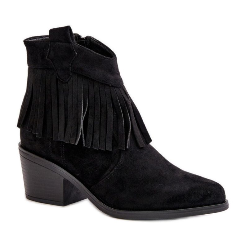 S. BARSKI Botas con Flecos Modelo S.Barski Negro