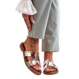 Sandalia Chanclas Modelo 40326 Dorado