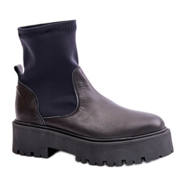 Botines slip-on Zazoo modelo negro