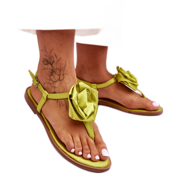 Step in style Sandalias chanclas Modelo Carisma QQ-137 Lima - Pisa con estilo verde