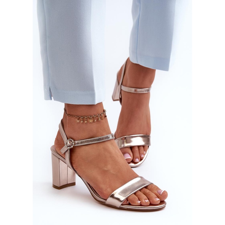 Sandalias doradas/champán dorado
