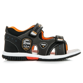 American Club Calzado de verano con velcro. negro