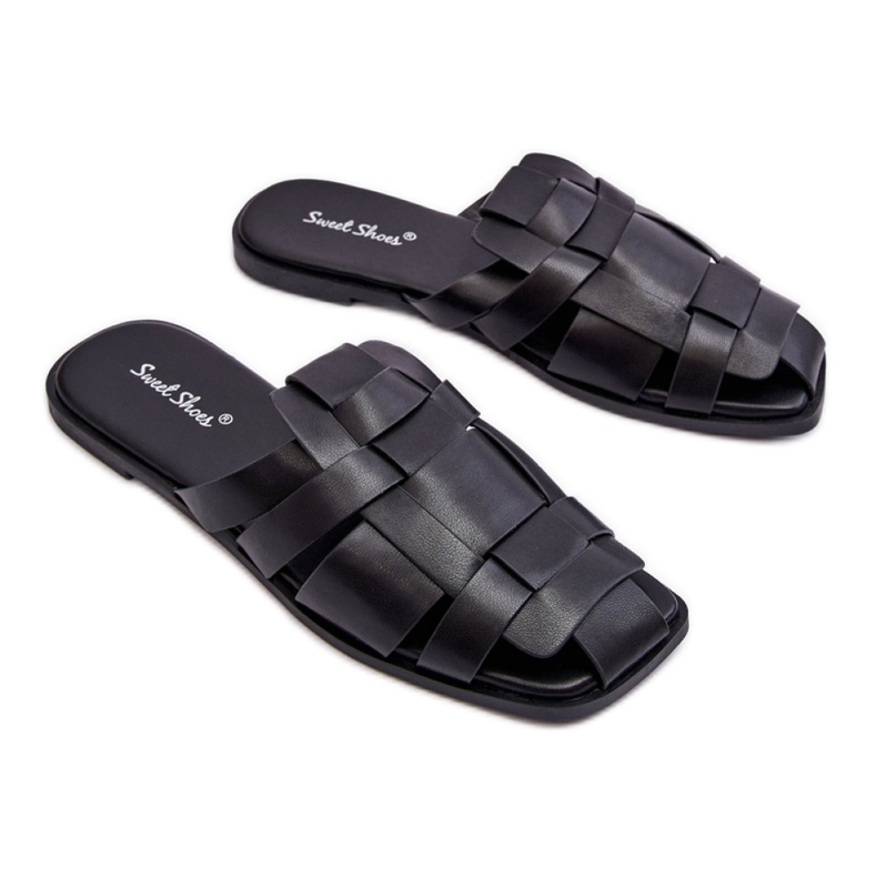 Chanclas de mujer en ecopiel 2522-1 negro Chanclas de mujer en ecopiel 2522-1 negro