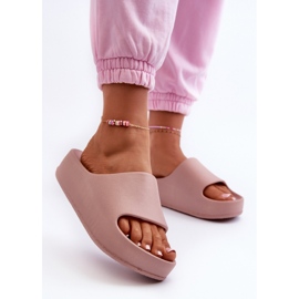Chanclas deportivas de mujer 24SD19-7564 rosa rosado