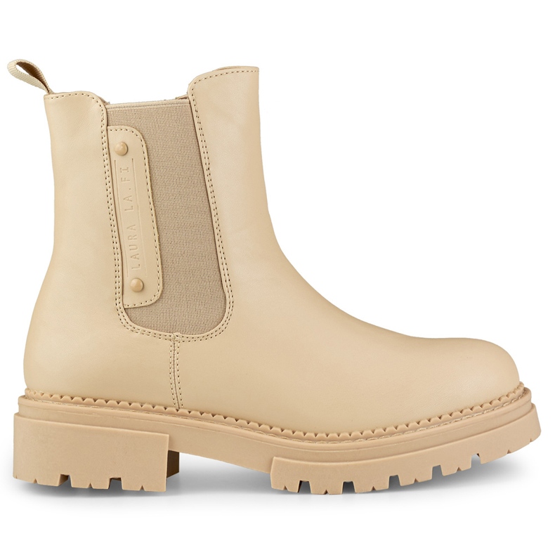 Botas Chelsea de mujer 250004TA-PU beige