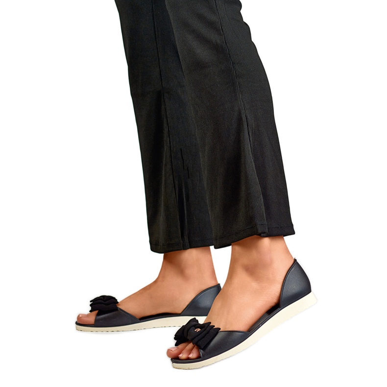 Bailarinas de mujer con lazo BG162B, negro
