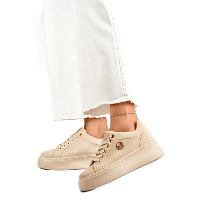 Zapatillas Deportivas Mujer con Adorno TL251-10L/BE beige