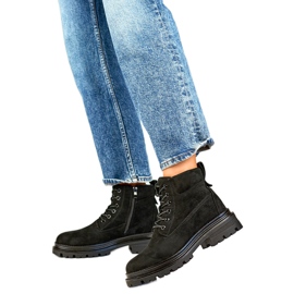 Cazadores con aislamiento de piel para mujer A5201B, negro