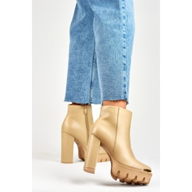 Botas Modelo NS313KH Beige - PRIMO