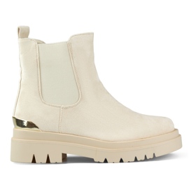 Botas Chelsea con aislamiento para mujer XJ-351BE, beige