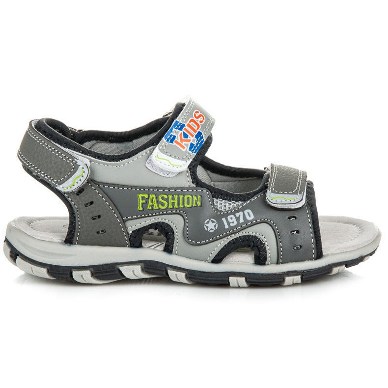 Linshi Sandalias Con Velcro Para Niño gris