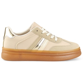 Zapatillas deportivas de mujer A185BE, beige