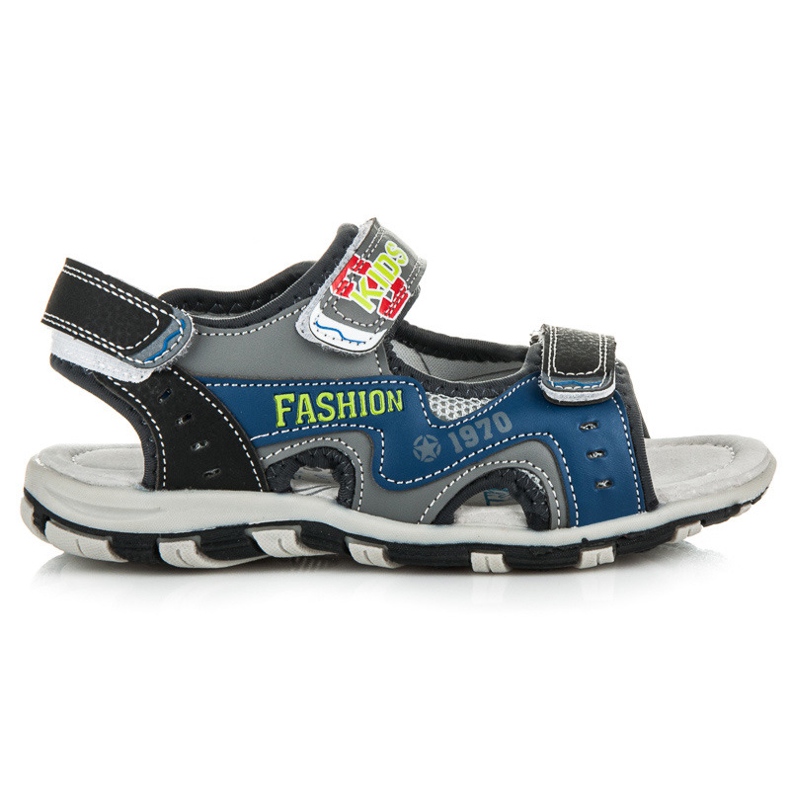 Linshi Sandalias Con Velcro Para Niño azul