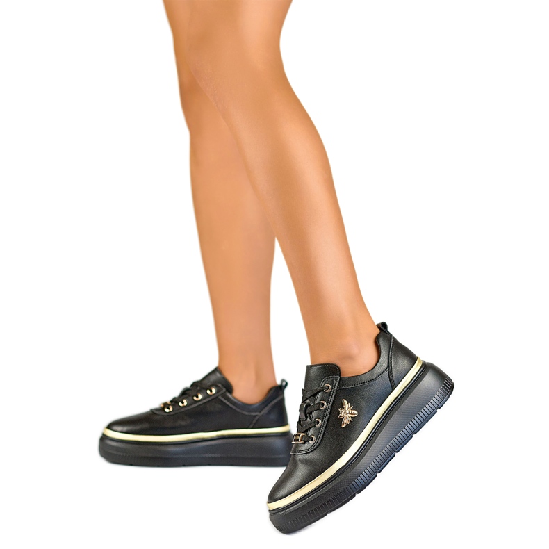 Zapatillas Deportivas de Mujer con Decoración GD-XF120C-B, negro Zapatillas Deportivas de Mujer con Decoración GD-XF120C-B, negro