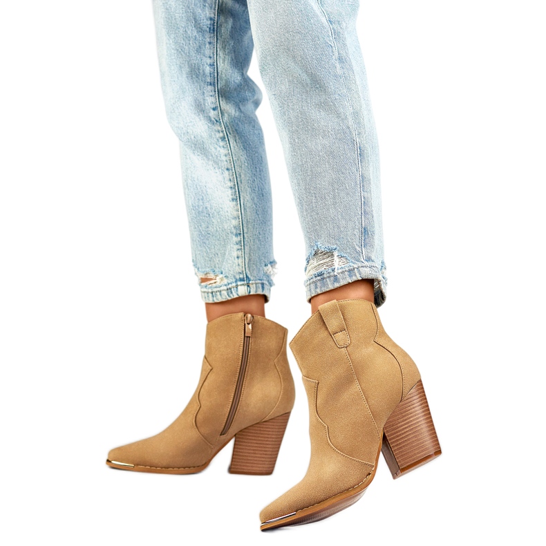 Botas de Mujer Forradas con Pelo A5618-8BE, beige Botas de Mujer Forradas con Pelo A5618-8BE, beige