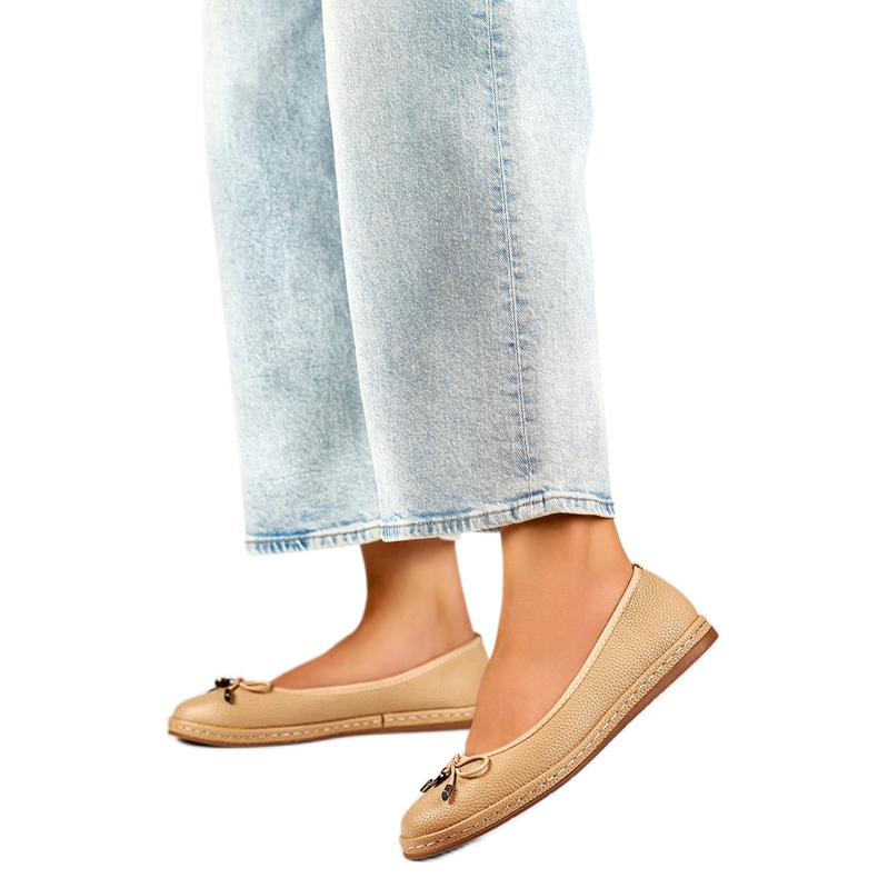 Bailarinas de mujer con lazo GD-XR392A-BE beige