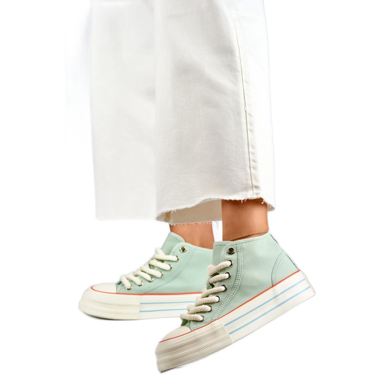 Zapatillas Mujer Plataforma BL507BL verde