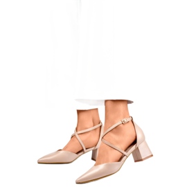 Zapatos de tacón mujer GD-FL1150D.BE beige