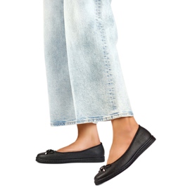 Bailarinas de mujer con lazo GD-XR392A-B, negro