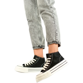 Zapatillas con plataforma BL507B, negro Zapatillas con plataforma BL507B, negro