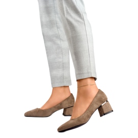 Zapatos de tacón mujer GD-XR-103B-KH Marrón