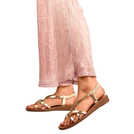 Sandalias de mujer PS07GO dorado Sandalias de mujer PS07GO dorado