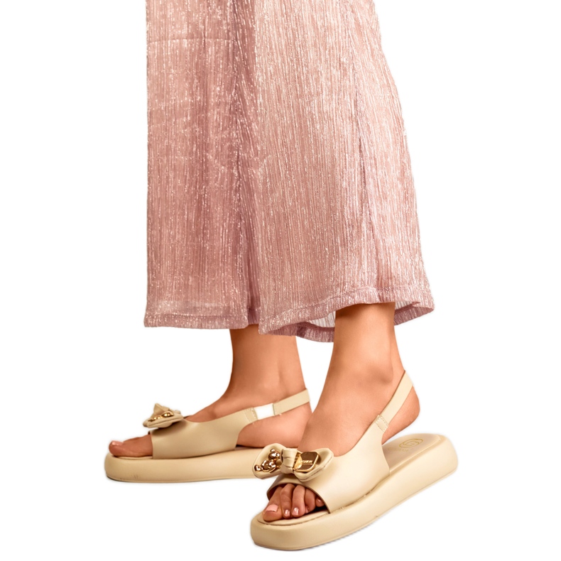 Sandalias de Mujer con Lazo LX2350BE beige Sandalias de Mujer con Lazo LX2350BE beige