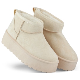 Botas de nieve aisladas para mujer TL242-BE beige Botas de nieve aisladas para mujer TL242-BE beige