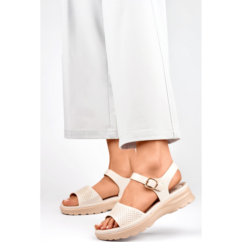 Sandalias Modelo GD-FL1235BE Beige - PRIMO
