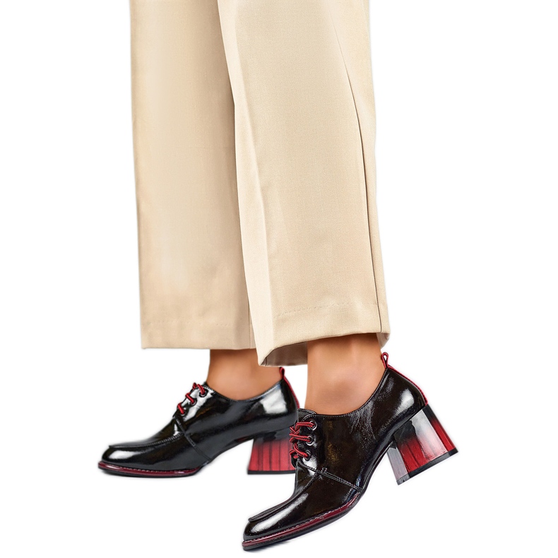 Zapatos mujer GD-FL439-B Charol negro