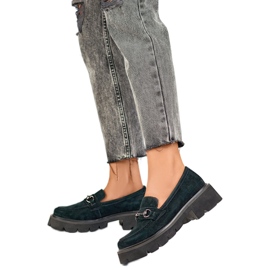 Zapatos de mujer con decoración 24-7888B negro