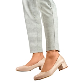 Zapatos de salón mujer GD-FL490A-D.BE beige