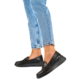 Mocasines Negros de Mujer 25-7937B