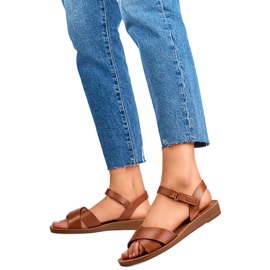 Sandalias mujer PS10TA marrón