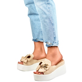 Sandalia Chanclas Modelo 8082BE Beige