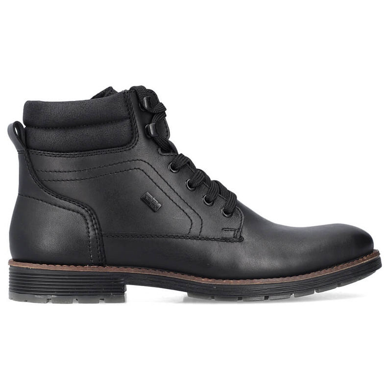 Botines de piel impermeables, zapatos de hombre con aislamiento, negro Rieker F4544-00 Botines de piel impermeables, zapatos de hombre con aislamiento, negro Rieker F4544-00