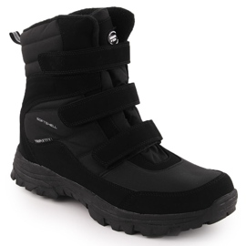 Botas de nieve oversize impermeables para hombre, negras American Club SN45 negro