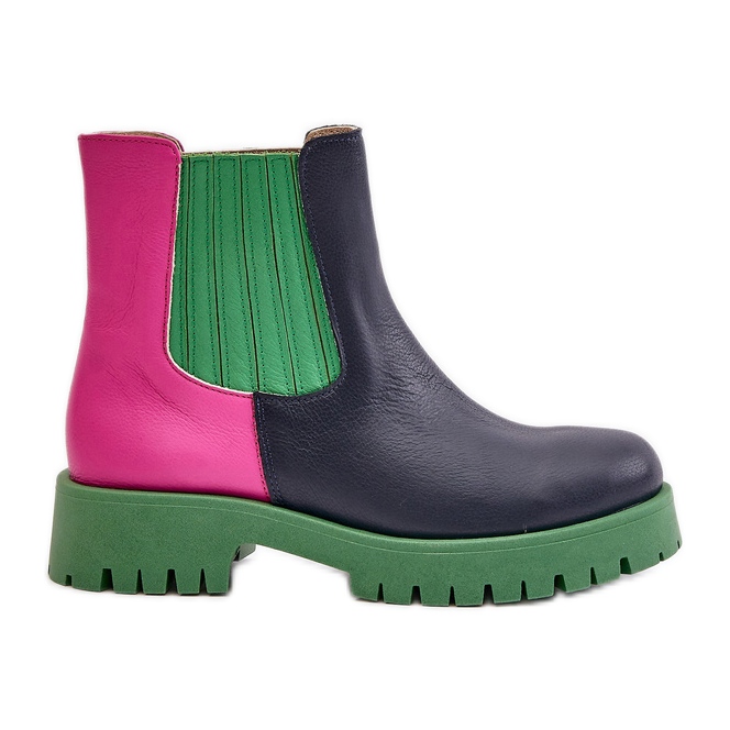 Lewski Shoes Botas Planas Slip-On Mujer Piel Lewski 3611 Multicolor azul