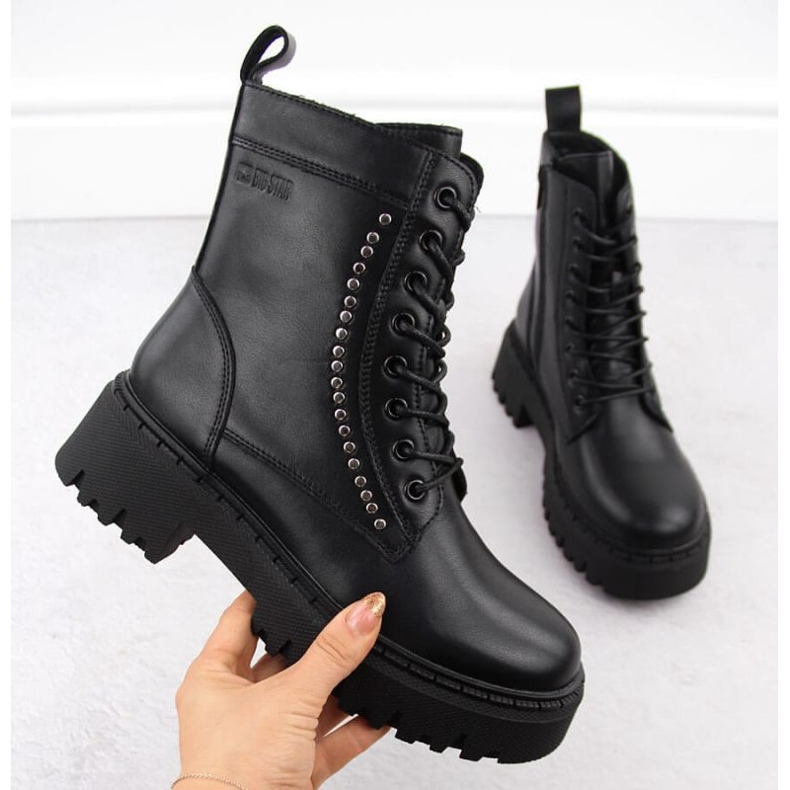Botas de piel Big Star, aislantes OO274A255 INT2062 negro