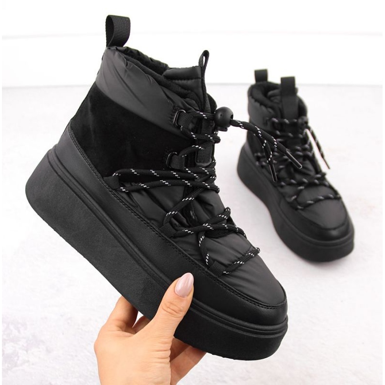 Botas de nieve Potocki con plataforma W 72302 WOL280A negro