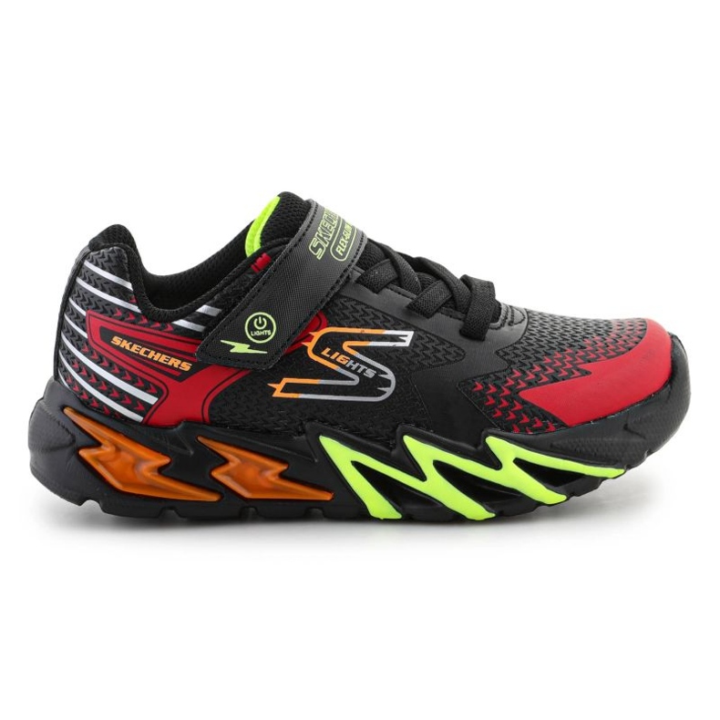 Skechers S-Lights Flex-Glow Bolt zapatos 400138L-BKRD negro