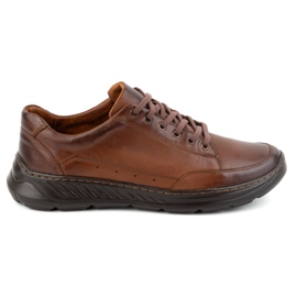Olivier Zapatos casual hombre piel 928ma marrón